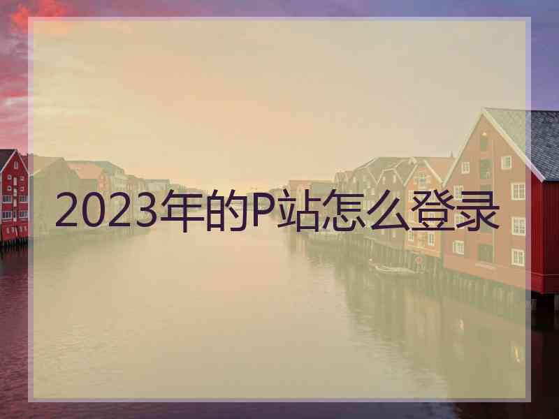 2023年的P站怎么登录